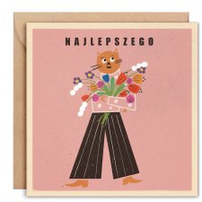 kartka okolicznościowa Najlepszego + koperta