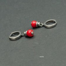 Mini koral - kolczyki 017