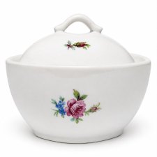 Cukiernica Hollohaza lata 60 Vintage porcelana kwiaty sygnowana Retro design
