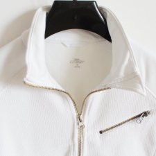Kobieca bluza vintage biała zapinana kardigan