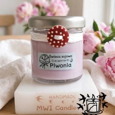 Świeca sojowa piwonia