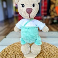 Szydełkowy miś maskotka handmade