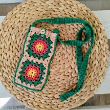Etui na telefon torebka handmade
