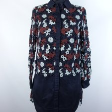 Tory Burch koszulowa sukienka mini koronka bawełna 4 / S