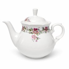 Dzbanek do herbaty TK Thun Czechosłowacja lata 30–40 porcelana kwiaty Vintage design