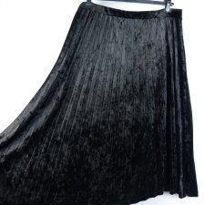Marks & Spencer plisowana spódnica midi welur 22 / 50