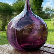 Valletta Glass Malta * studio art vintage * wazon cebula * onion * forma artystyczna design * BUTLA '80