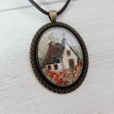 Naszyjnik z mini akwarelą