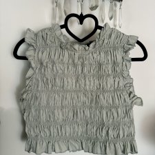 Szałwiowy crop top