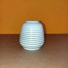 Biało-szary wazonik Jasba Keramik Germany (7 cm) - stan idealny