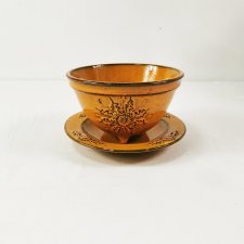 Ceramiczna doniczka vintage, Niemcy, lata 80.