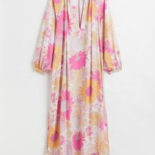 H&M - MAXI SUKIENKA W KWIATY - L