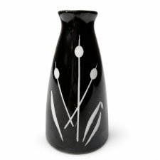 Wazonik New Look porcelanowy czarny Grafenthal lata 60 Mid Century Vintage