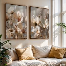 ZESTAW PLAKATÓW 2cz 30x40 cm Kwiaty Kosmosy (set272)