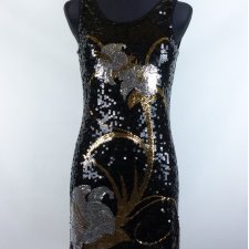 Club L sukienka mini cekiny / one size XS-S z metką