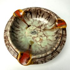Popielniczka Fat Lava Jasba Keramik West Germany lata 60 Vintage naklejka Mid Century