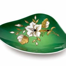 Paterka Wallendorf porcelanowa ręcznie malowana złocenia NRD 1963–1976 r sygnowana Vintage