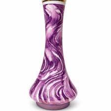 Wazon fioletowy Marmurek Bogucice Polski design PRL New Look