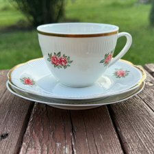 BOGUCICE * filiżanka z różyczkami * retro dom * porcelana