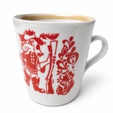 Kubek Dowbysz PRL dla dzieci kreskówki Ukraina ZSRR porcelana Vintage lata 70 (1/2)
