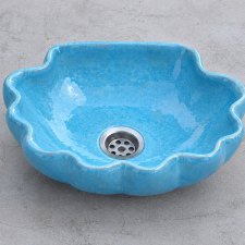 Umywalka ceramiczna  w kształcie muszelki