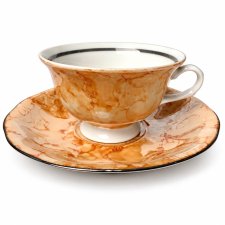 Filiżanka Karolina marmurek PRL lata 60/70 Jaworzyna Vintage Polski design (1/2)