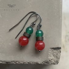 Kolczyki Red & Green