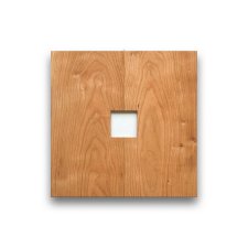 Duża kwadratowa ramka z czereśni - szeroka minimalistyczna ramka drewniana