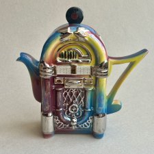 Very Rare! ❤  Large Jukebox Teapot The Teapottery England Limited Edition