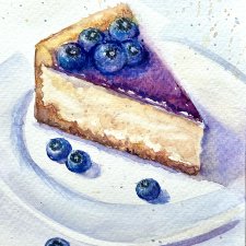 Sernik jagodowy Original Akwarela