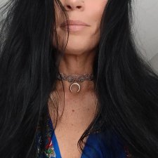 Choker lunula i turkus afrykański