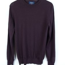 Charles Tyrwhitt wełniany cienki sweter merino wool / M