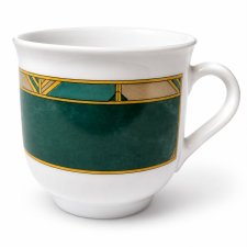 Filiżanka kubek Arcopal France zielona szkło opalowe Vintage Retro (1/5)