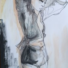 "  Przebudzenie  " -  technika mieszana a4