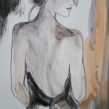 " Nostalgicznie " technika mieszana - a4