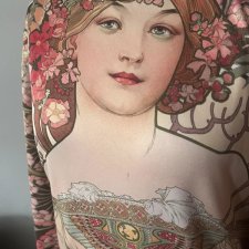 Bluza z motywem Alfonsa Muchy Art Nouveau secesja vintage style AOP