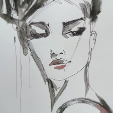 " Luna " technika mieszana - a4