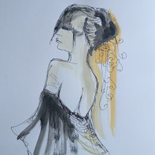 " Gracja " technika mieszana - a4