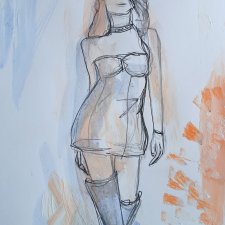 " Gwiazda " technika mieszana - a4