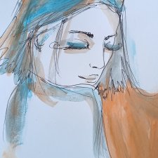 "  Marzenie senne " technika mieszana - a4