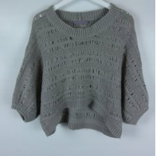 Next krótki szary sweter / XL