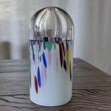 Richartz Art Collection lata 80-te szklany wazon na jeden kwiat szkło artystyczne