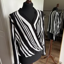 Bluzka z długim rękawem kopertowa Gerry Weber 36
