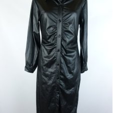 New Collection koszulowa sukienka midi ekoskóra / M