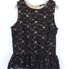 Redoute bluzka top koronka baskinka / 42
