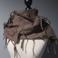 Filc z jedwabiem handmade