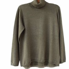 Golf szałwiowy wiskoza Culture L khaki oliwkowy sweter