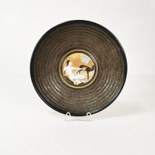 Duża ceramiczna patera Art Deco, projekt Raymond Chevallier dla Boch Frères Keramis, 1935 r.