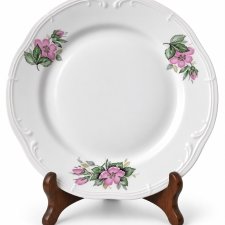 Talerz płytki Włocławek porcelana kwiaty Vintage PRL lata 70 (2/2)