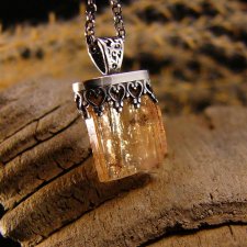 Naszyjnik Bali Kryształ Topazu - Topaz Imperial Srebro
